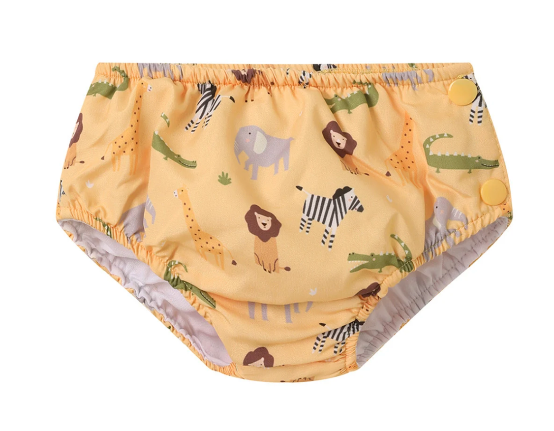 Bañador pañal volantes - Wild Animals