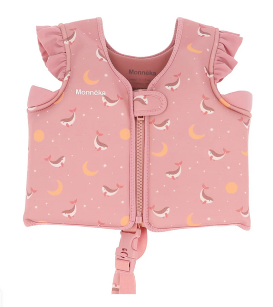 Chaleco Flotador Aprendizaje 2-6 años - Whale Pink
